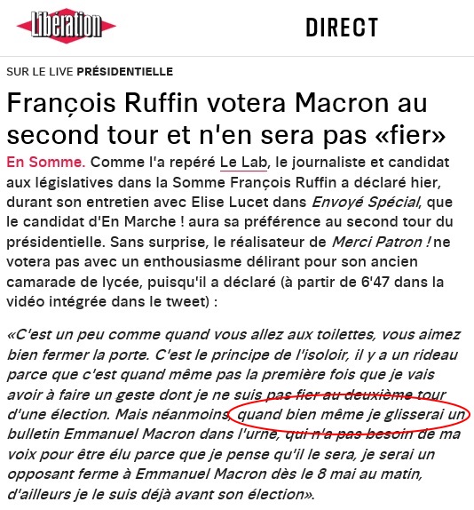 Libération François Ruffin Whirpool