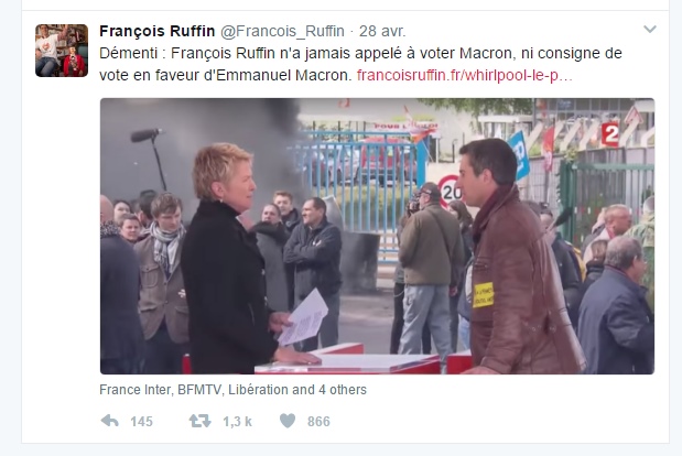 Tweet François Ruffin